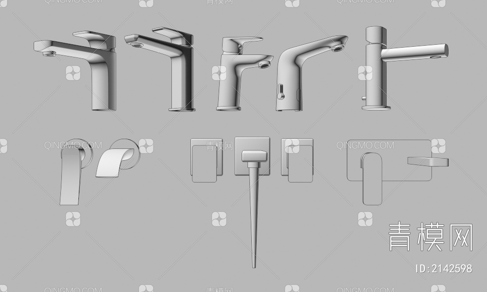 水龙头3D模型下载【ID:2142598】