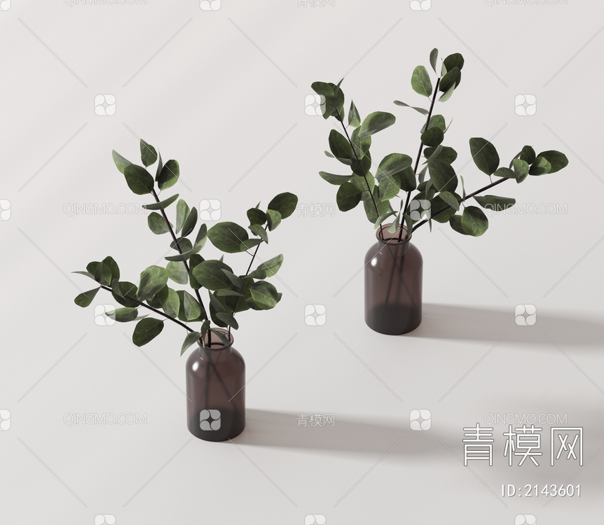 植物花瓶3D模型下载【ID:2143601】