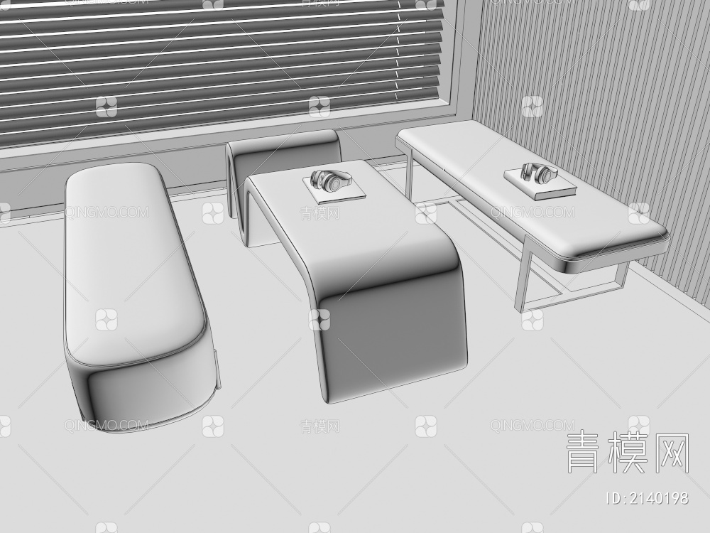 床尾凳 沙发凳3D模型下载【ID:2140198】