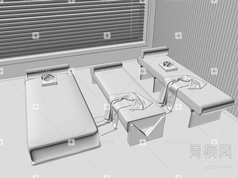 床尾凳 沙发凳3D模型下载【ID:2140197】