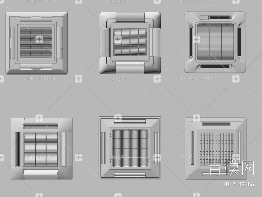 空调出风口 空调排风口3D模型下载【ID:2142486】