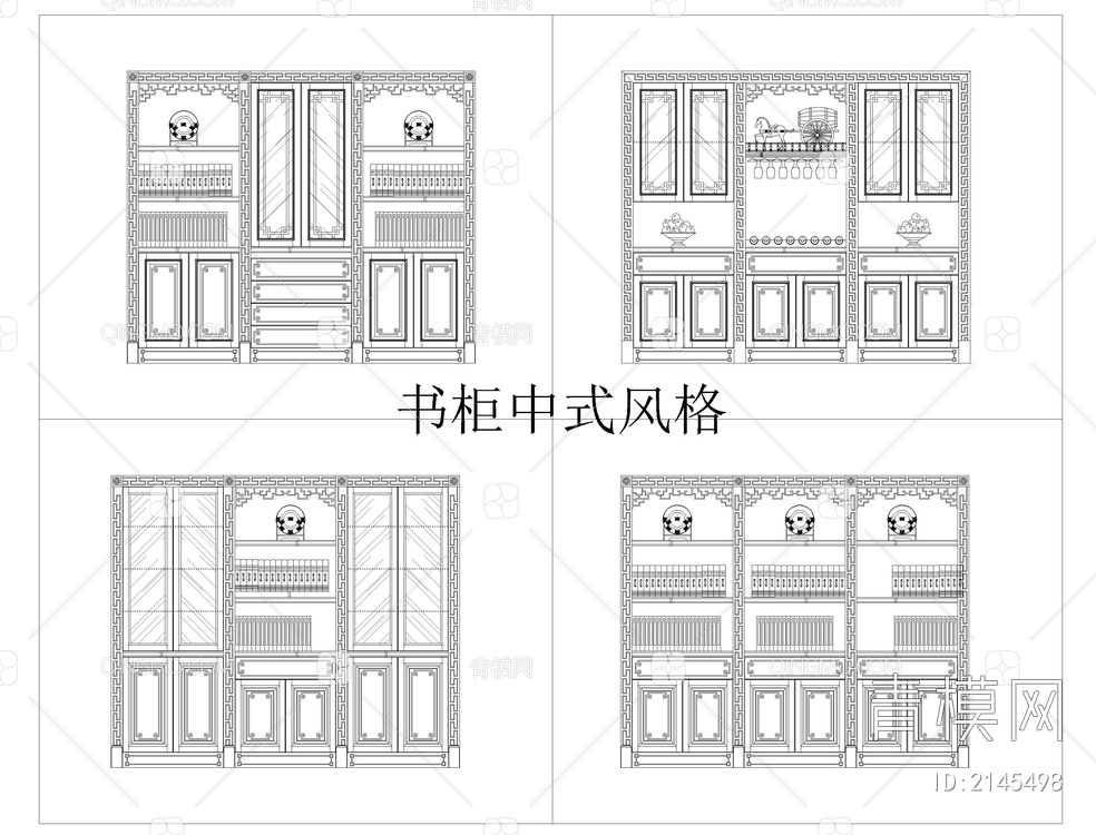 柜子外观CAD模块【ID:2145498】