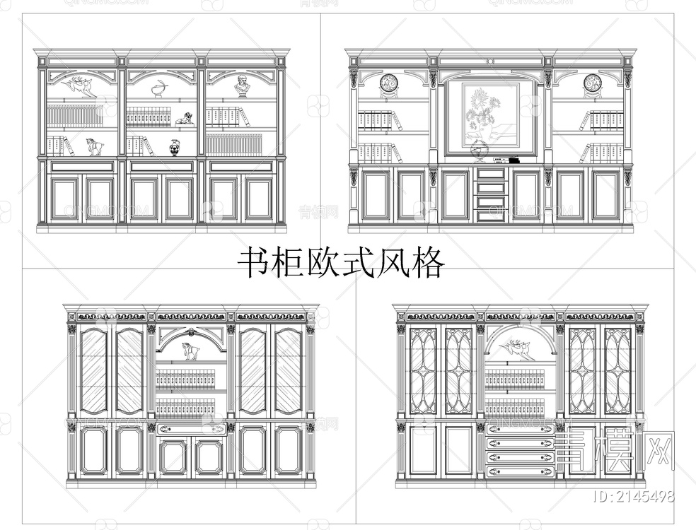 柜子外观CAD模块【ID:2145498】