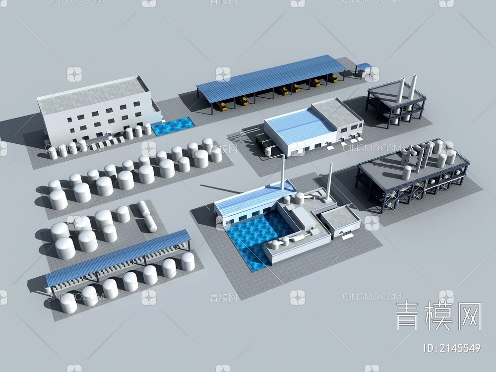 工业 设备 厂房 仓库3D模型下载【ID:2145549】