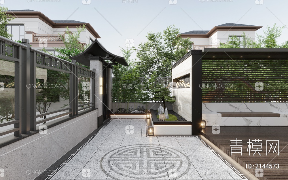 庭院花园3D模型下载【ID:2144573】