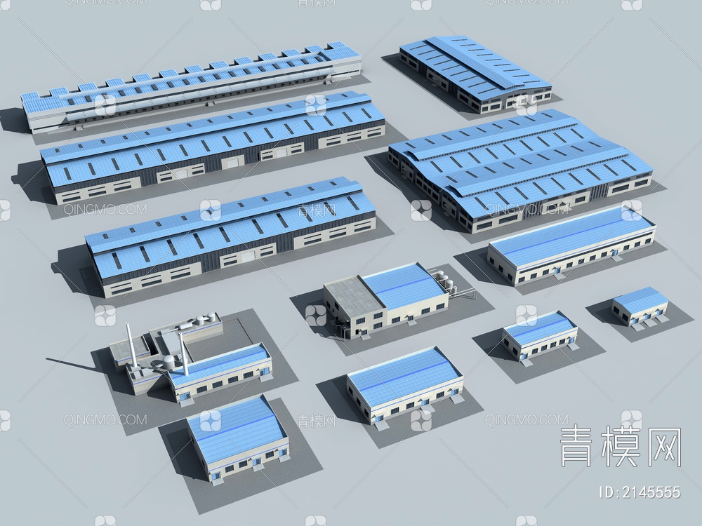 工业 设备 厂房 仓库3D模型下载【ID:2145555】