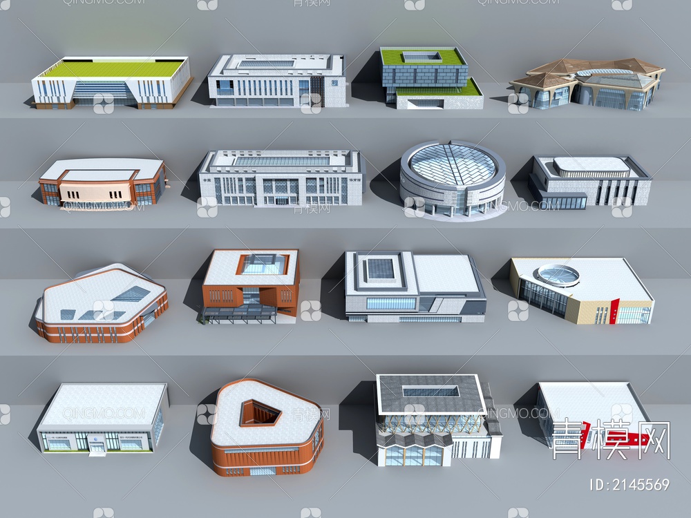 场馆 艺术 图书馆 体育馆3D模型下载【ID:2145569】