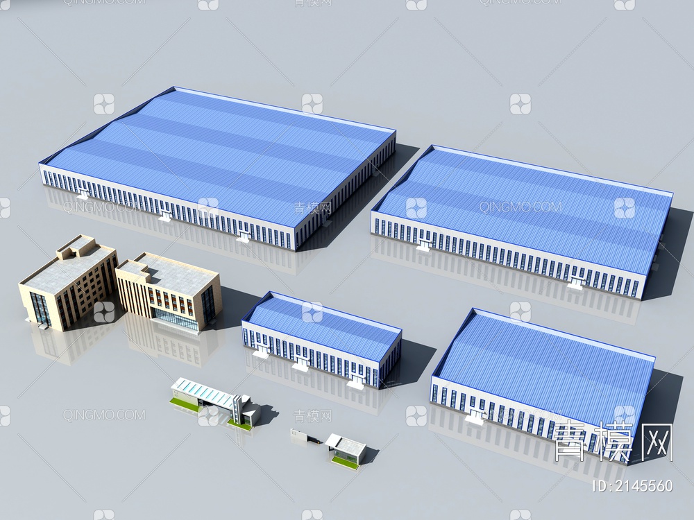 工业 设备 厂房 仓库 展厅3D模型下载【ID:2145560】