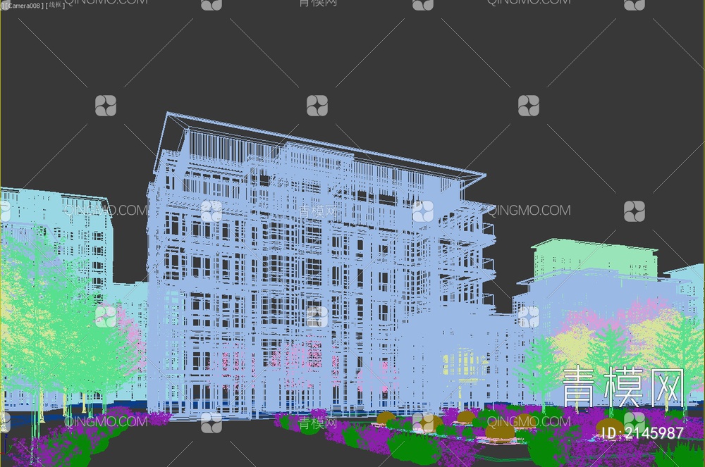 多层 住宅 洋房3D模型下载【ID:2145987】