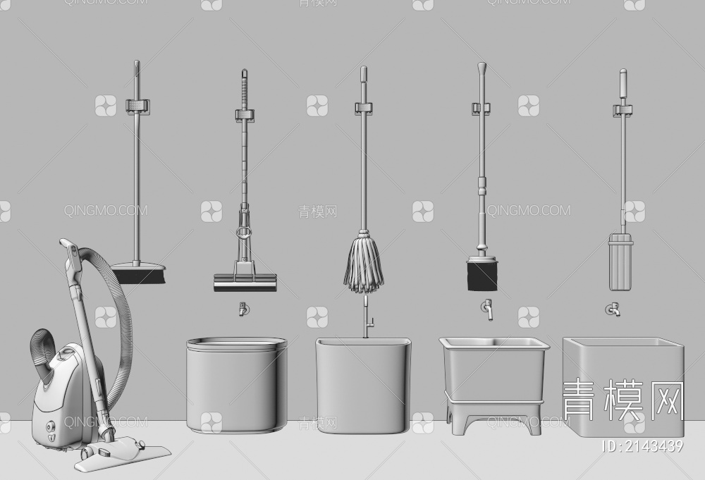 拖把池3D模型下载【ID:2143439】