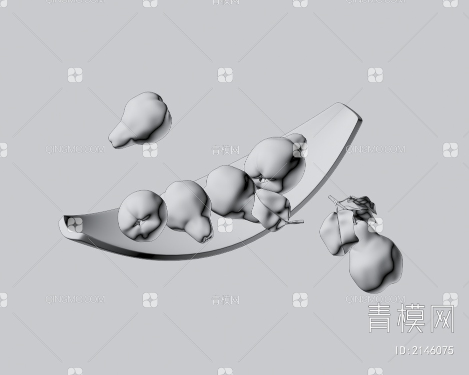 梨子 水果3D模型下载【ID:2146075】