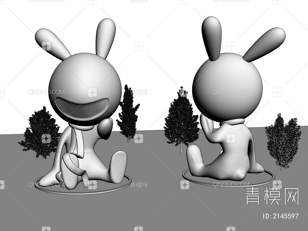 雕塑小品3D模型下载【ID:2145597】