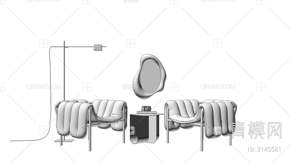 休闲椅3D模型下载【ID:2145581】