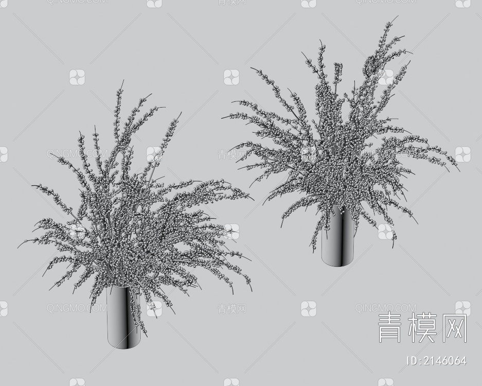 植物花瓶3D模型下载【ID:2146064】