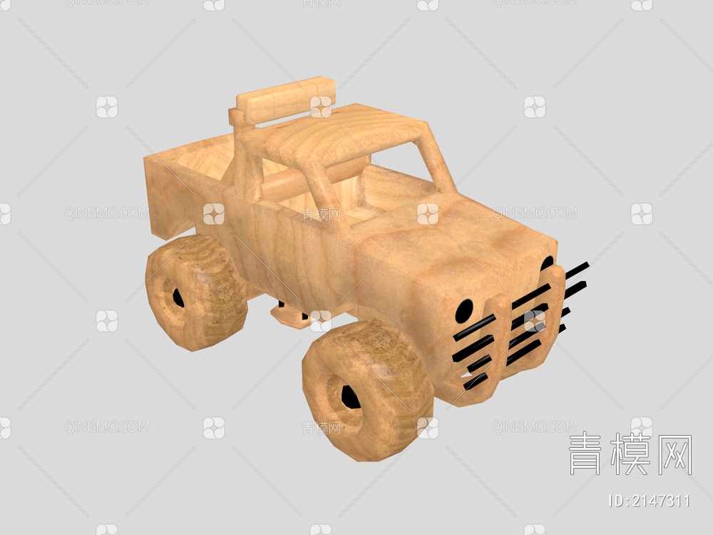 儿童玩具车3D模型下载【ID:2147311】