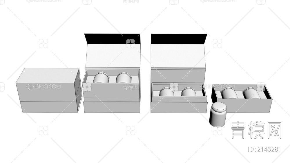 小米包装礼盒3D模型下载【ID:2145281】