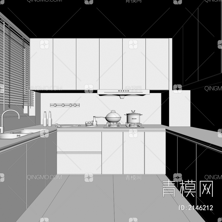 厨房3D模型下载【ID:2146212】