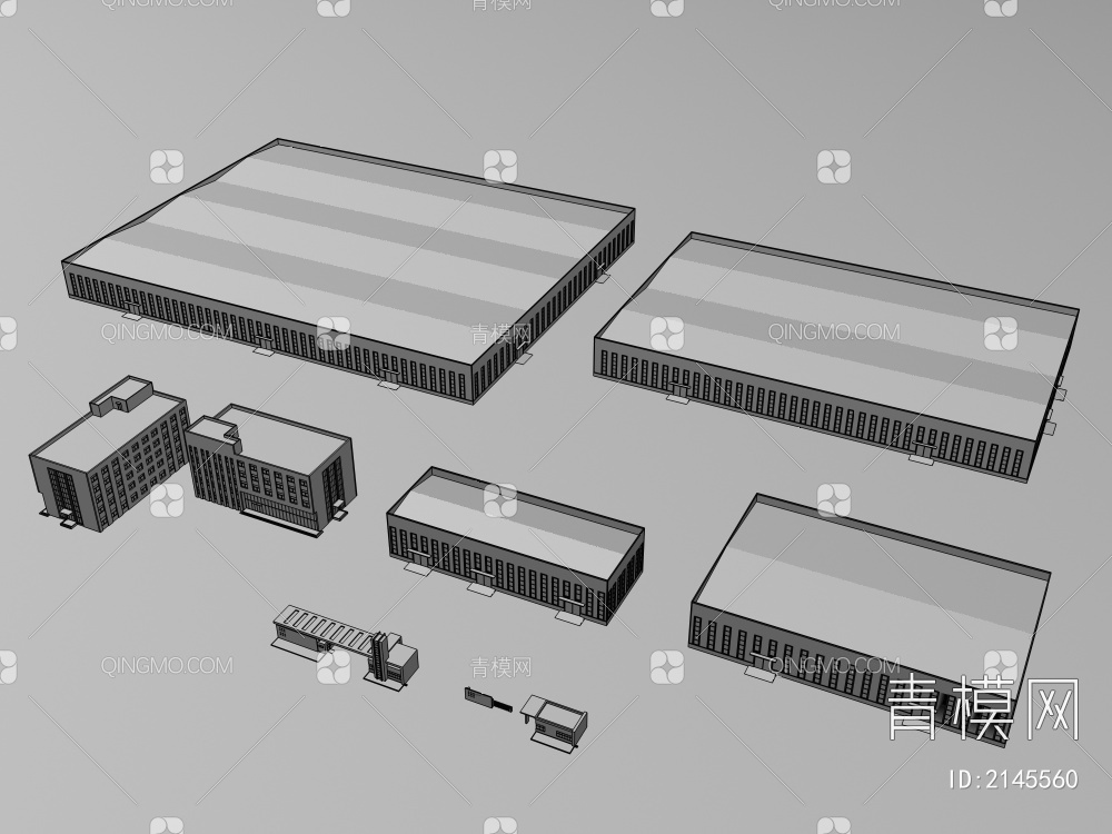 工业 设备 厂房 仓库 展厅3D模型下载【ID:2145560】