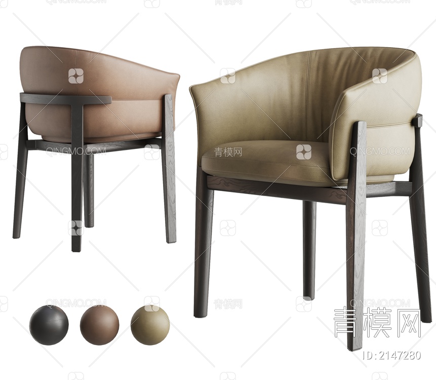 Poliform 餐椅组合SU模型下载【ID:2147280】