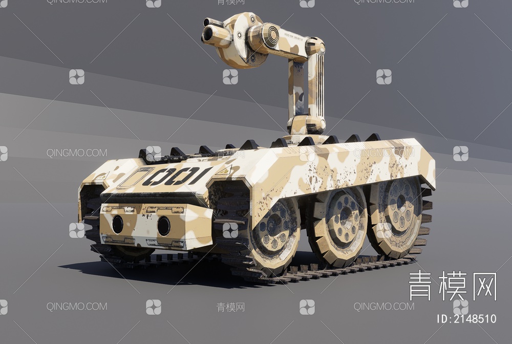 坦克3D模型下载【ID:2148510】