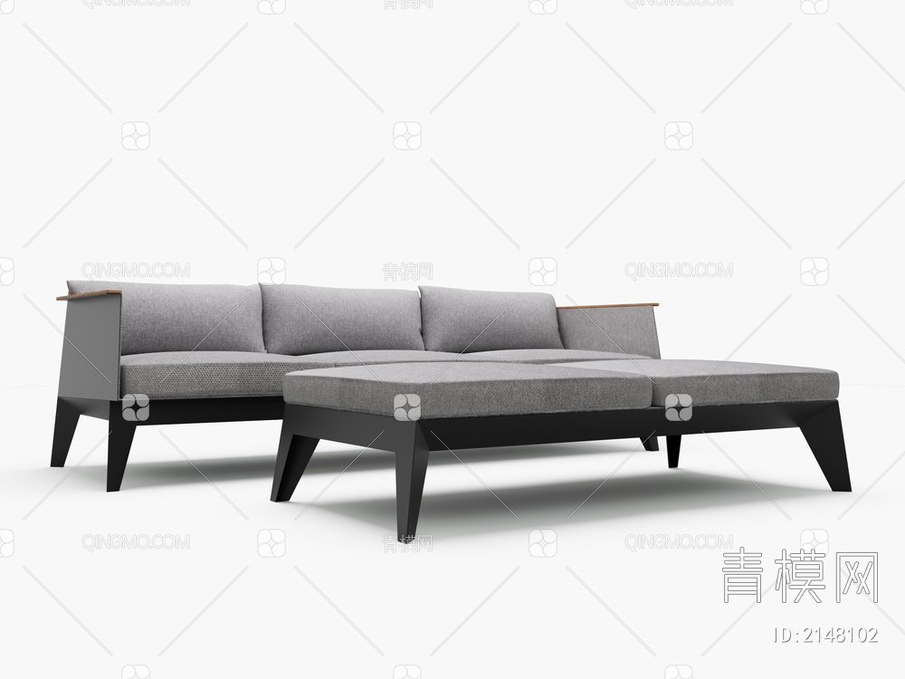 沙发 多人沙发3D模型下载【ID:2148102】