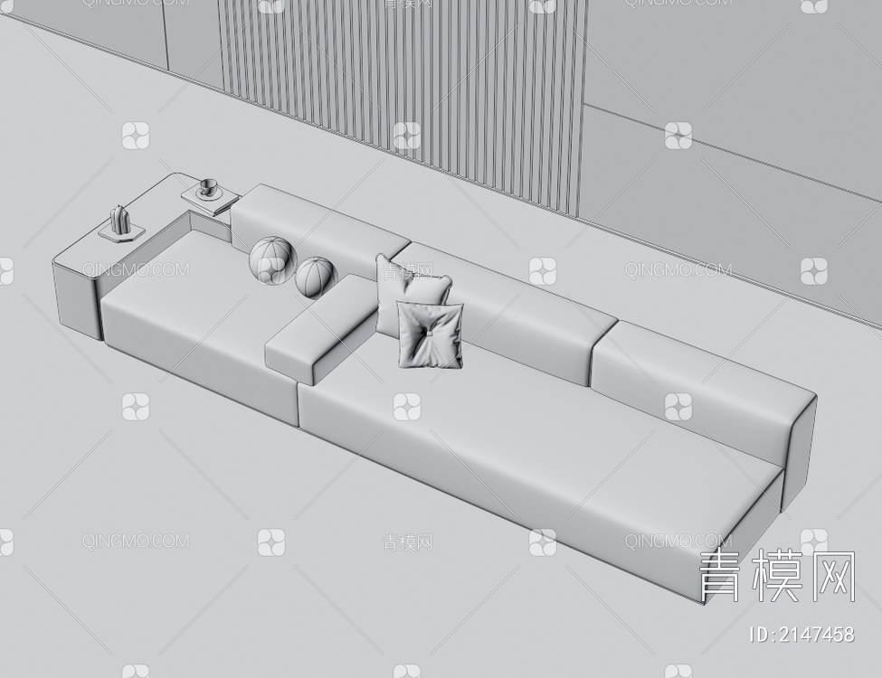 多人沙发3D模型下载【ID:2147458】