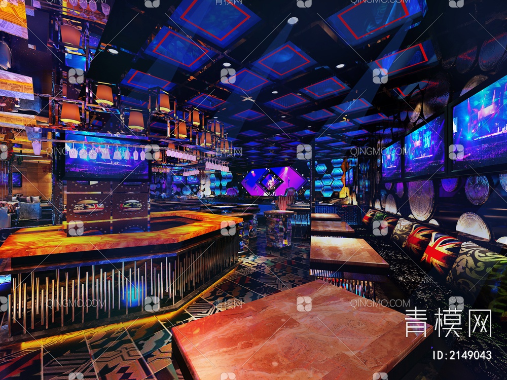 酒吧3D模型下载【ID:2149043】