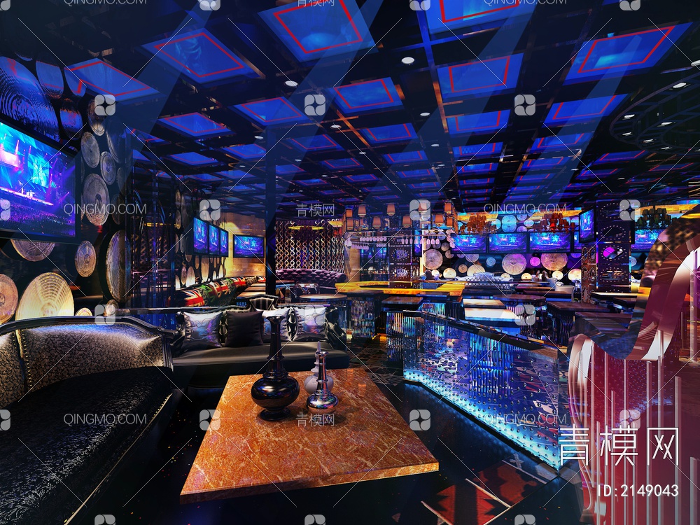 酒吧3D模型下载【ID:2149043】