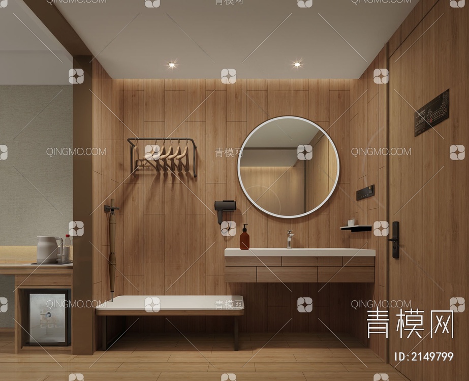 酒店卫生间3D模型下载【ID:2149799】