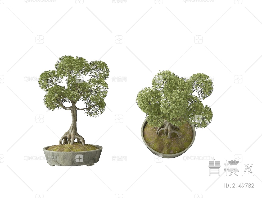 盆栽3D模型下载【ID:2149782】