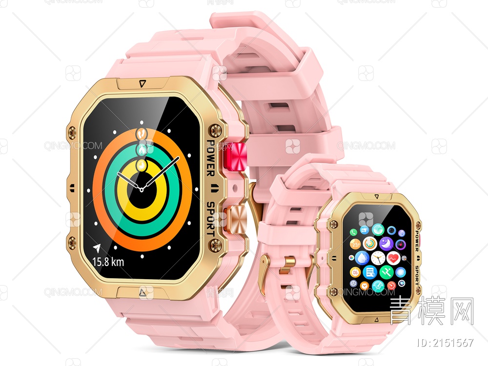 智能手表 手表 电子手表SU模型下载【ID:2151567】