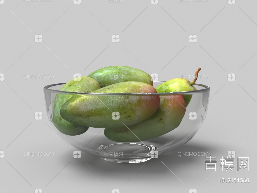 水果 芒果 果盘3D模型下载【ID:2151560】