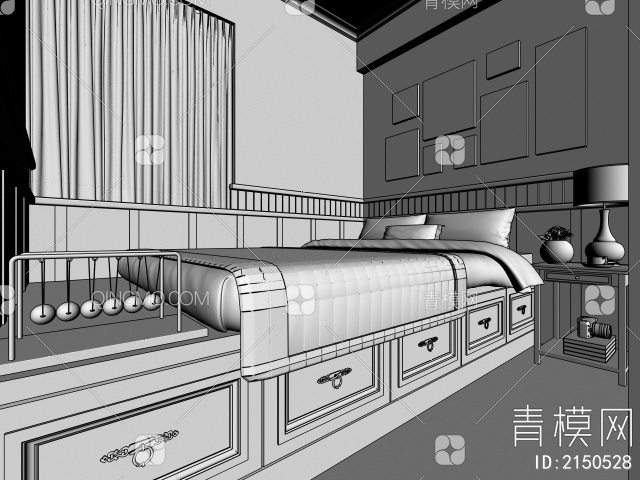 客餐厅3D模型下载【ID:2150528】