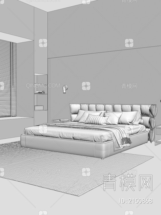 卧室3D模型下载【ID:2150868】