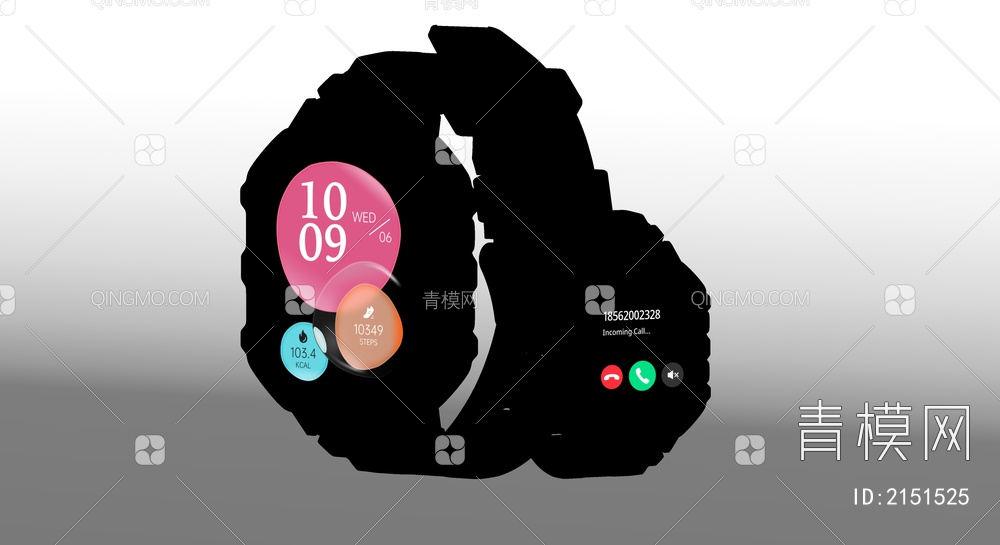 智能手表 手表SU模型下载【ID:2151525】