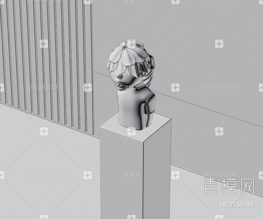 雕塑摆件3D模型下载【ID:2150491】