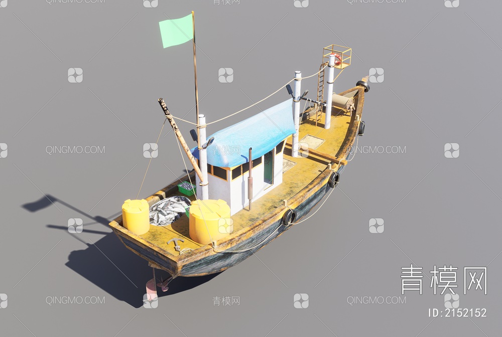 渔船3D模型下载【ID:2152152】