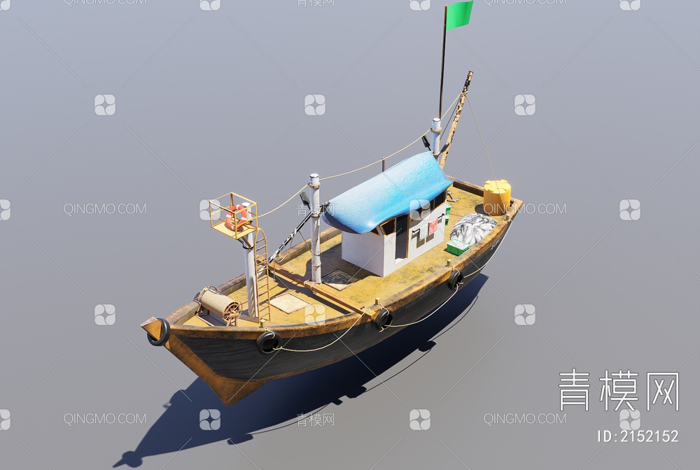 渔船3D模型下载【ID:2152152】