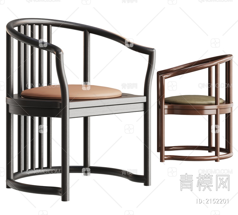 单椅 餐椅3D模型下载【ID:2152201】