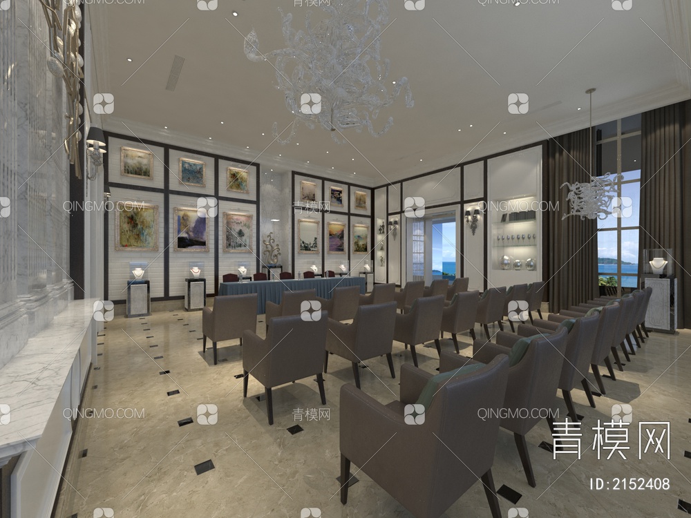 珠宝店会议厅3D模型下载【ID:2152408】