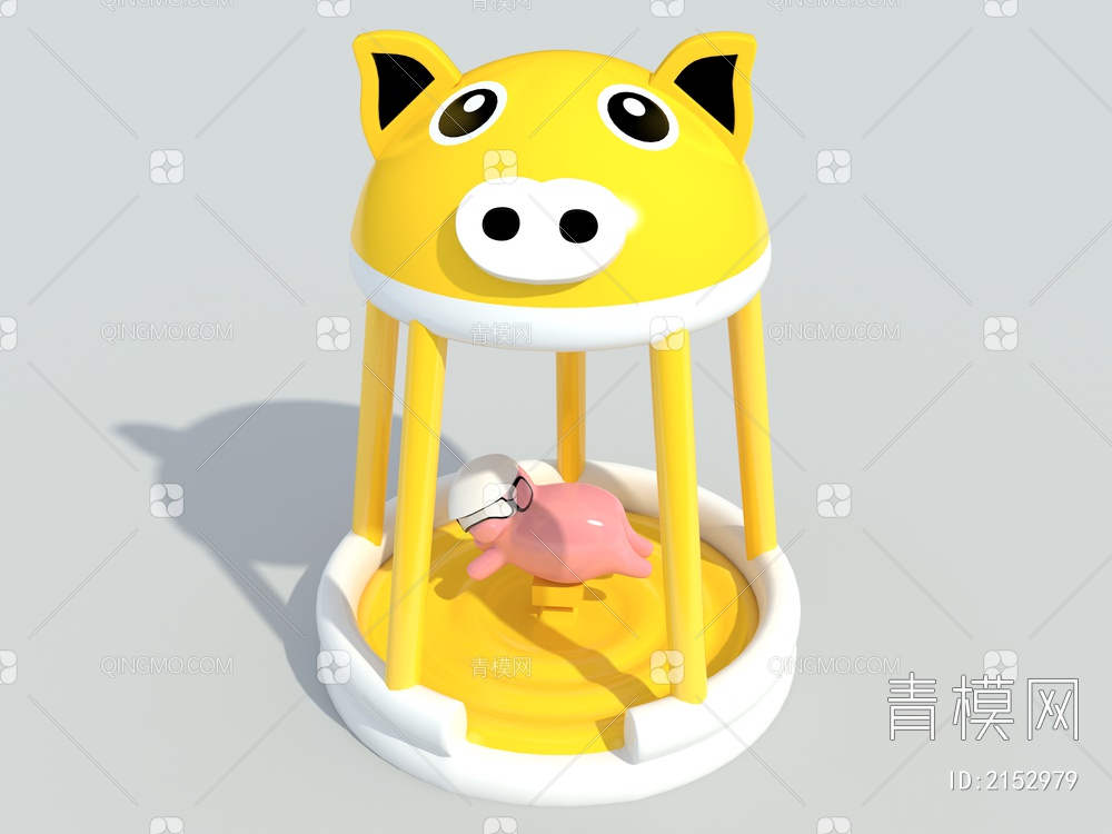 欢乐斗猪3D模型下载【ID:2152979】