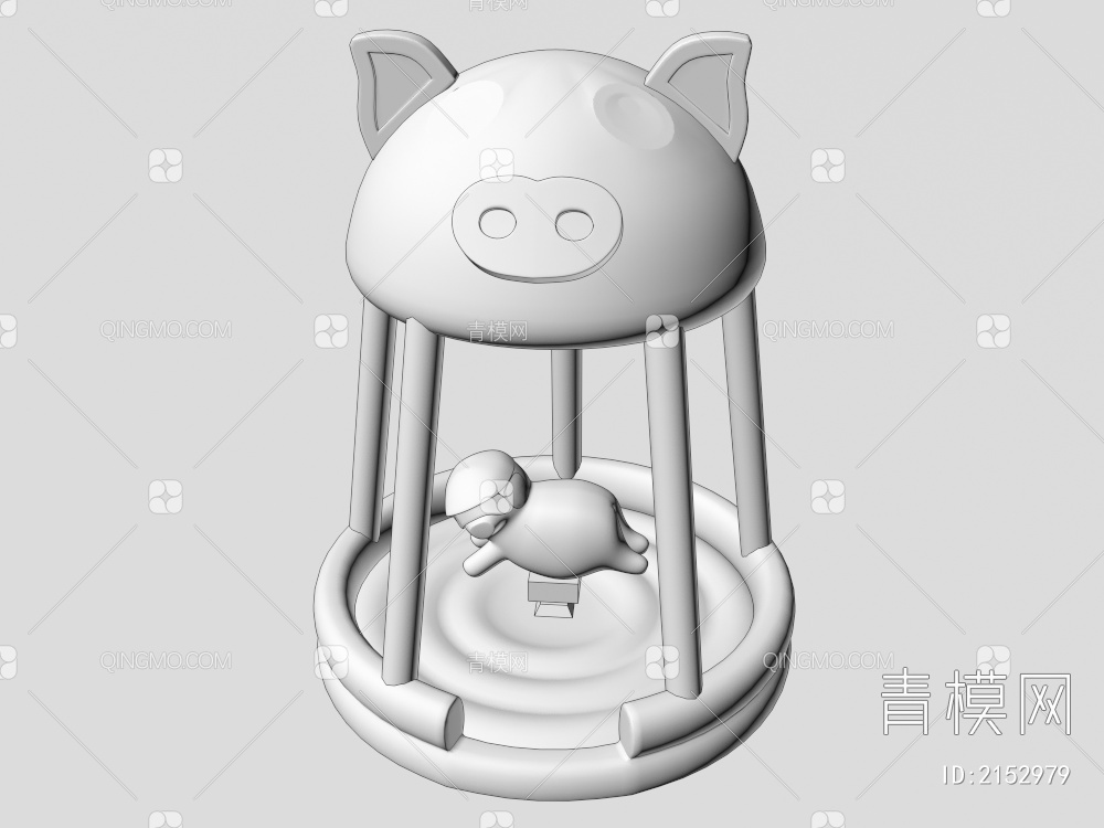 欢乐斗猪3D模型下载【ID:2152979】