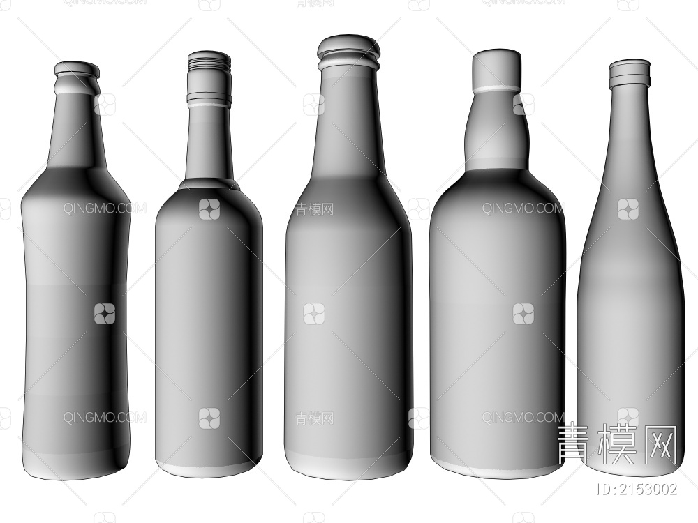 酒瓶3D模型下载【ID:2153002】