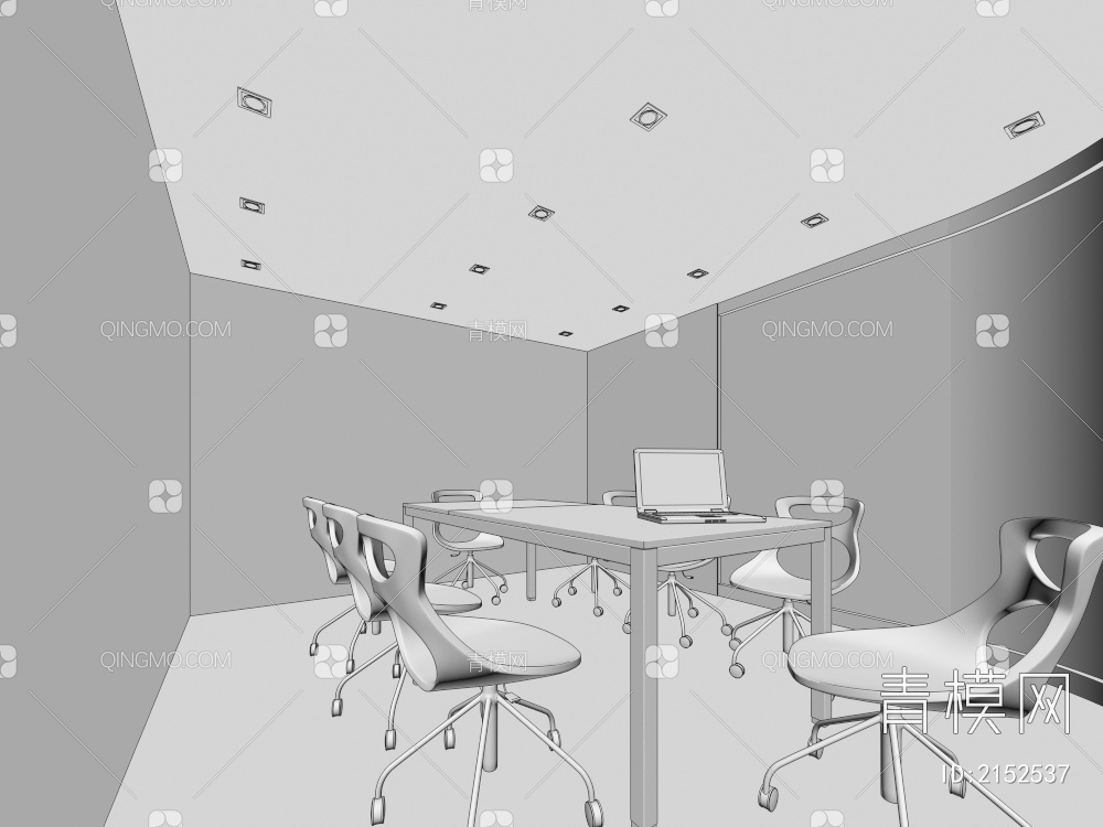 小会议室3D模型下载【ID:2152537】