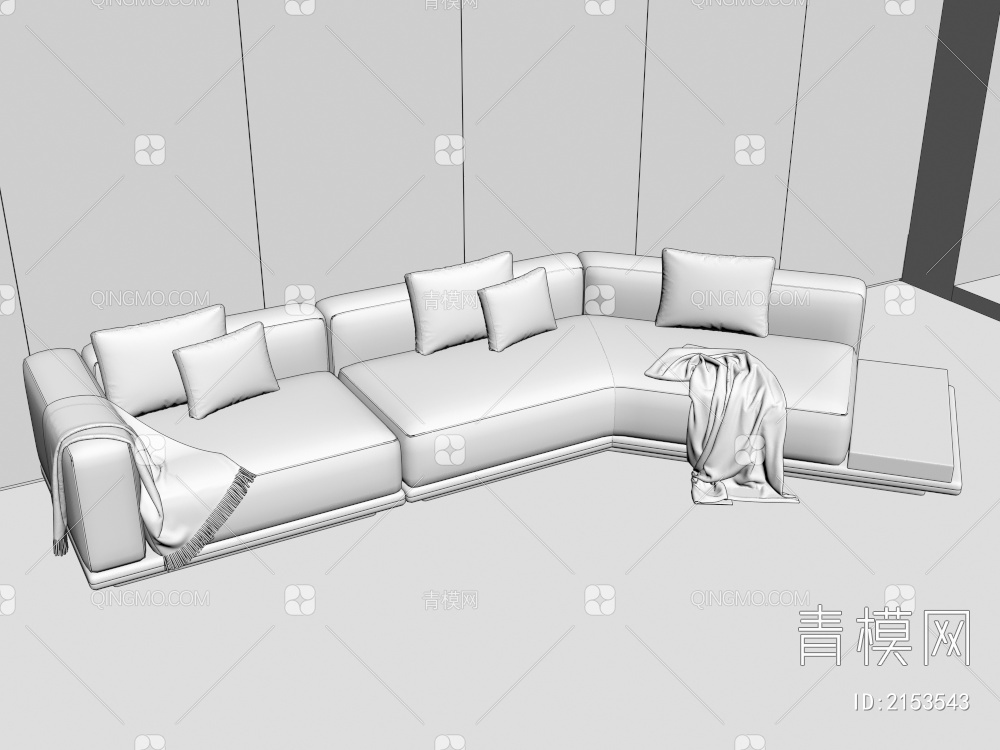 多人沙发3D模型下载【ID:2153543】
