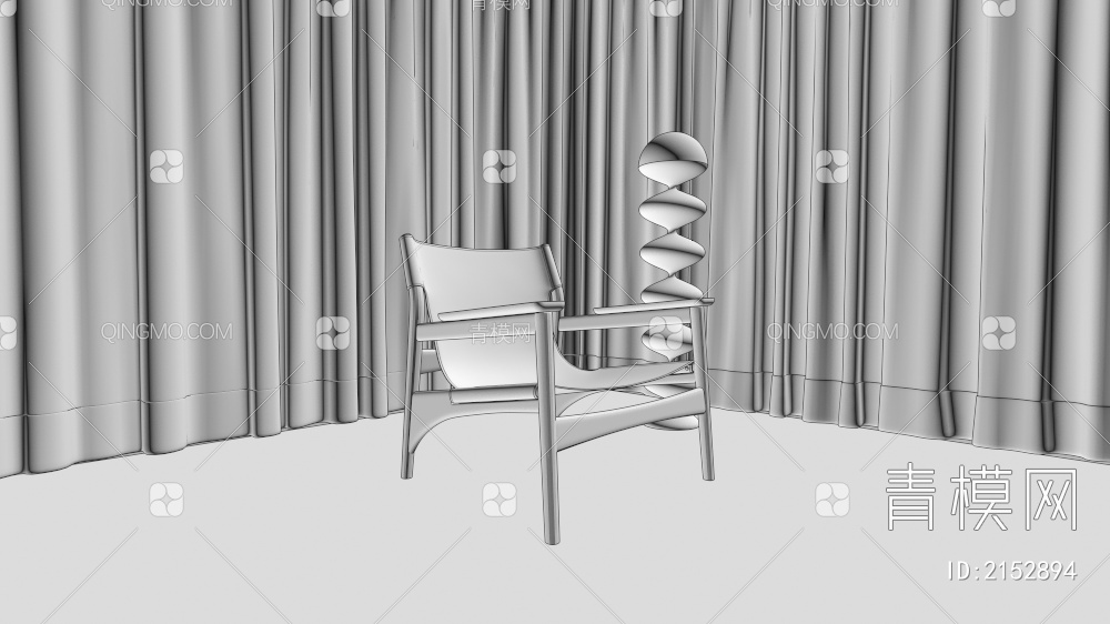 休闲椅3D模型下载【ID:2152894】