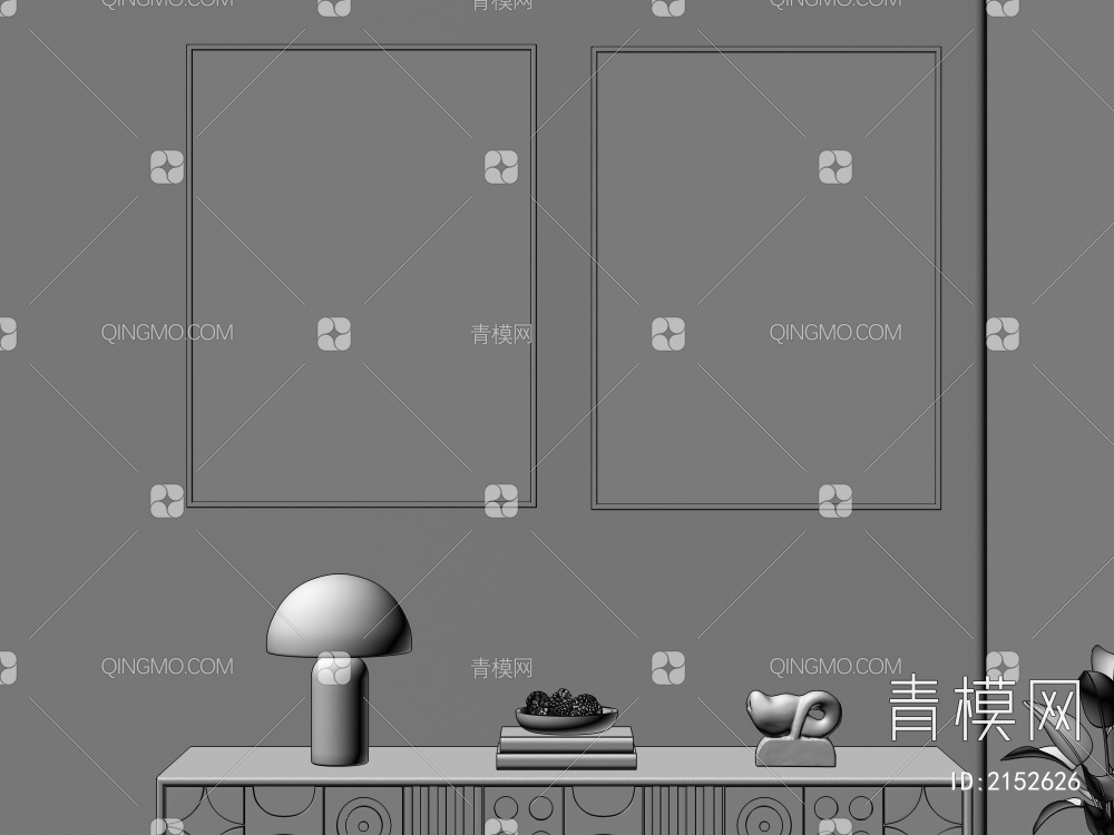 装饰画 挂画3D模型下载【ID:2152626】