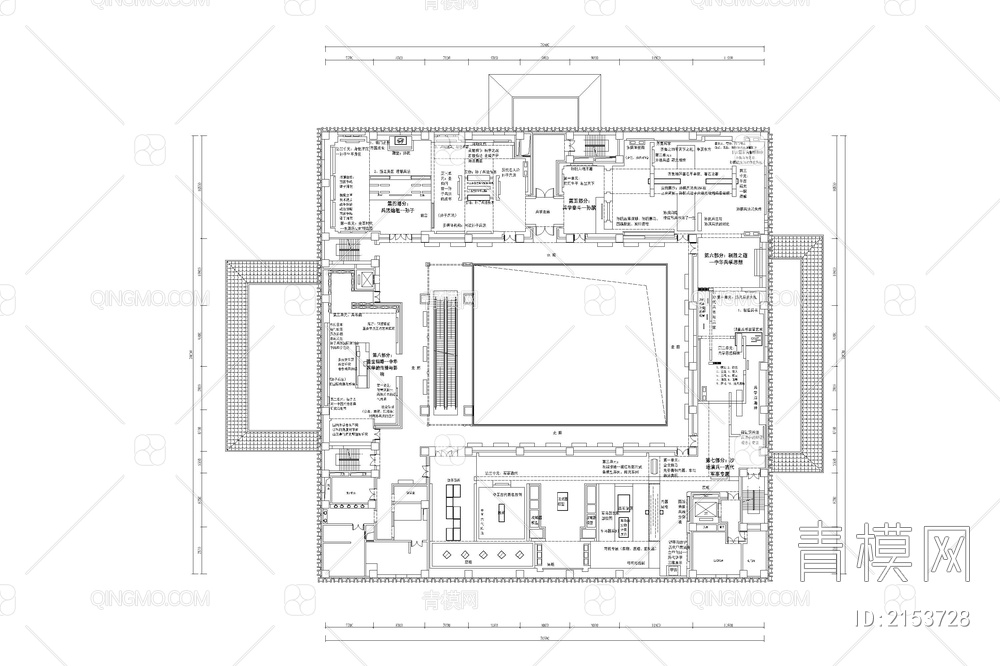 博物馆历史文化展厅科技非遗文化体验馆平面图【ID:2153728】