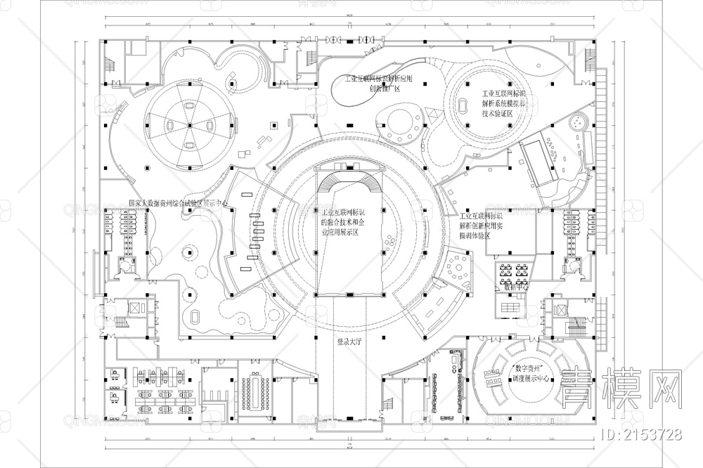 博物馆历史文化展厅科技非遗文化体验馆平面图【ID:2153728】