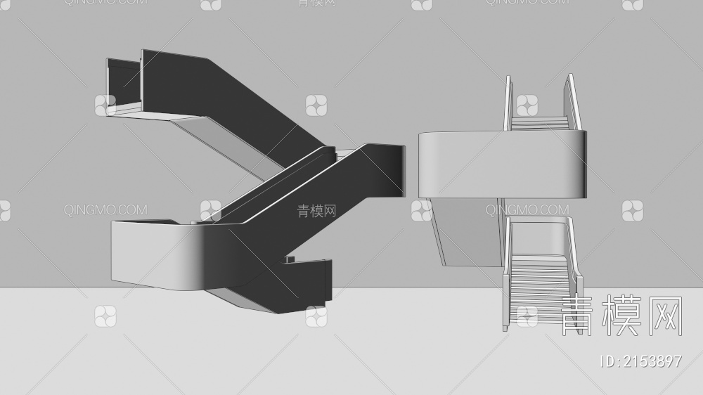 楼梯3D模型下载【ID:2153897】